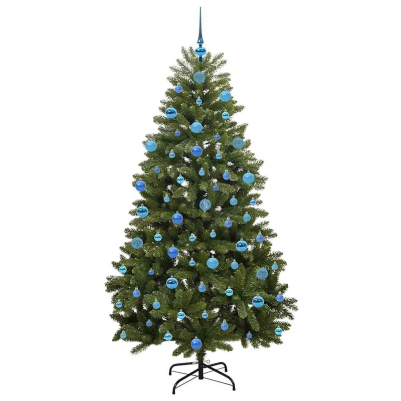 Dirbtinė Kalėdų eglutė su 300 LED Žalia 180 cm PVC ir metalas