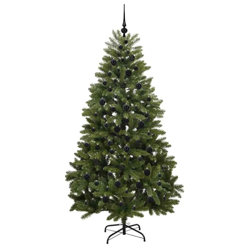 Dirbtinė Kalėdų eglutė su 300 LED Žalia 210 cm PVC ir metalas