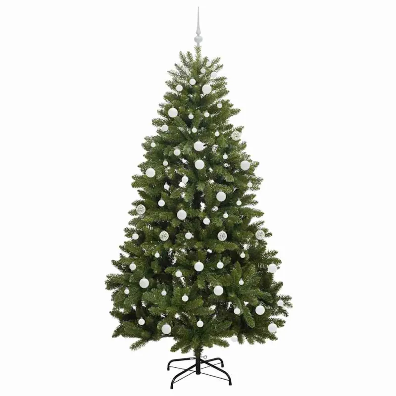 Dirbtinė Kalėdų eglutė su 300 LED Žalia 210 cm PVC ir metalas