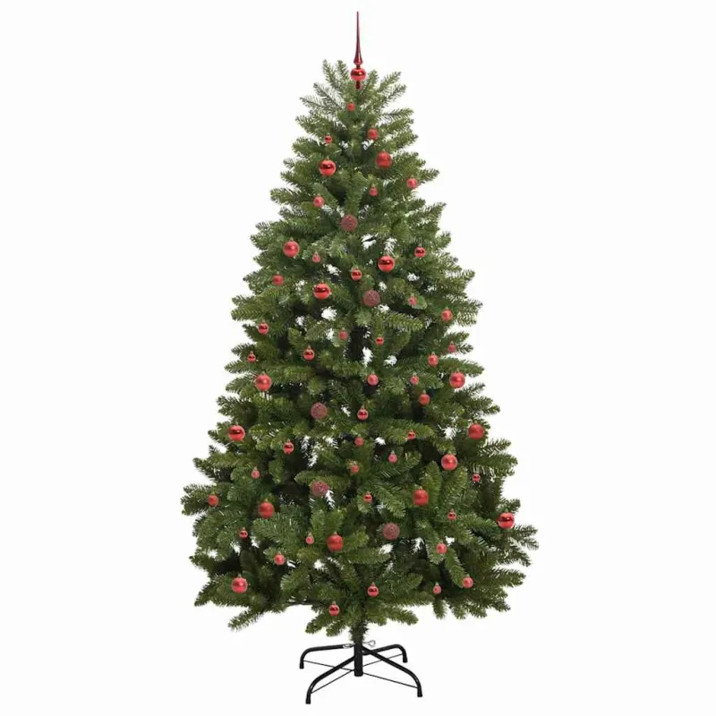 Dirbtinė Kalėdų eglutė su 300 LED Žalia 240 cm PVC ir metalas