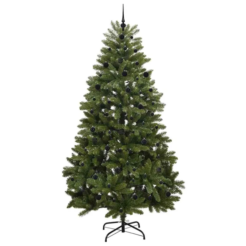 Dirbtinė Kalėdų eglutė su 300 LED Žalia 240 cm PVC ir metalas