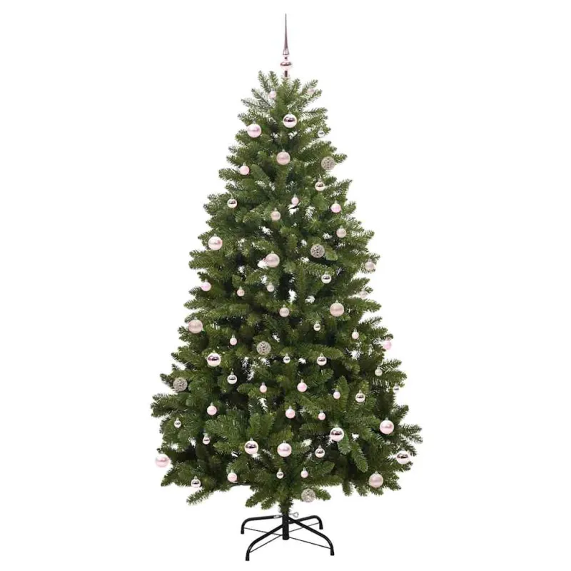Dirbtinė Kalėdų eglutė su 300 LED Žalia 240 cm PVC ir metalas
