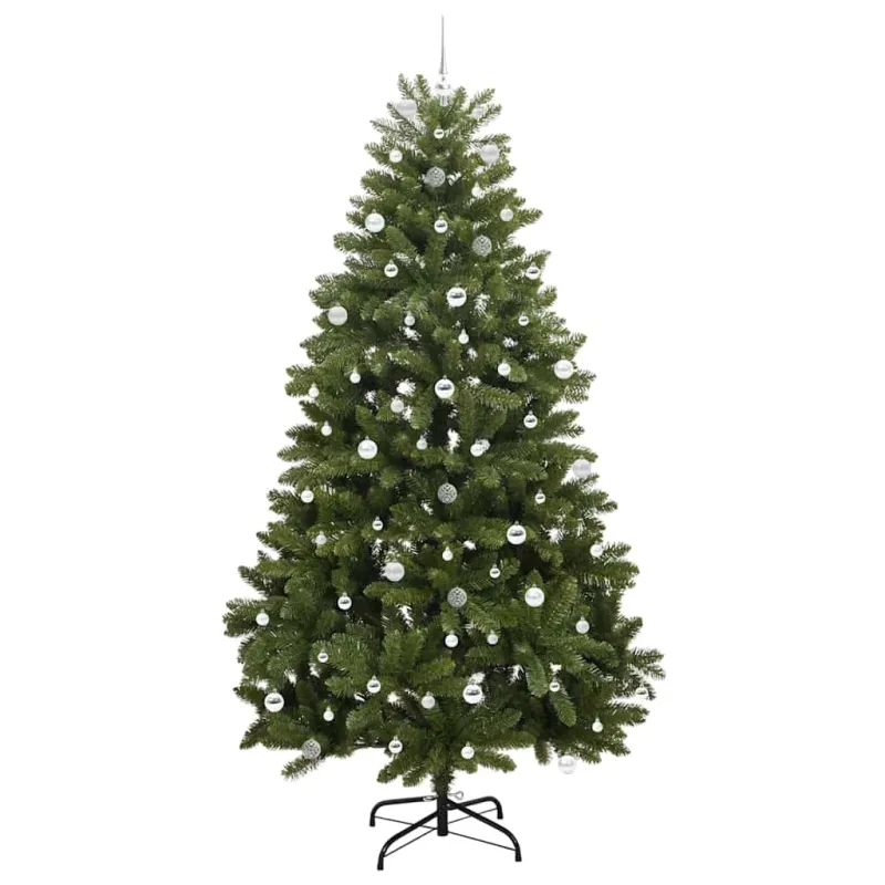 Dirbtinė Kalėdų eglutė su 300 LED Žalia 240 cm PVC ir metalas