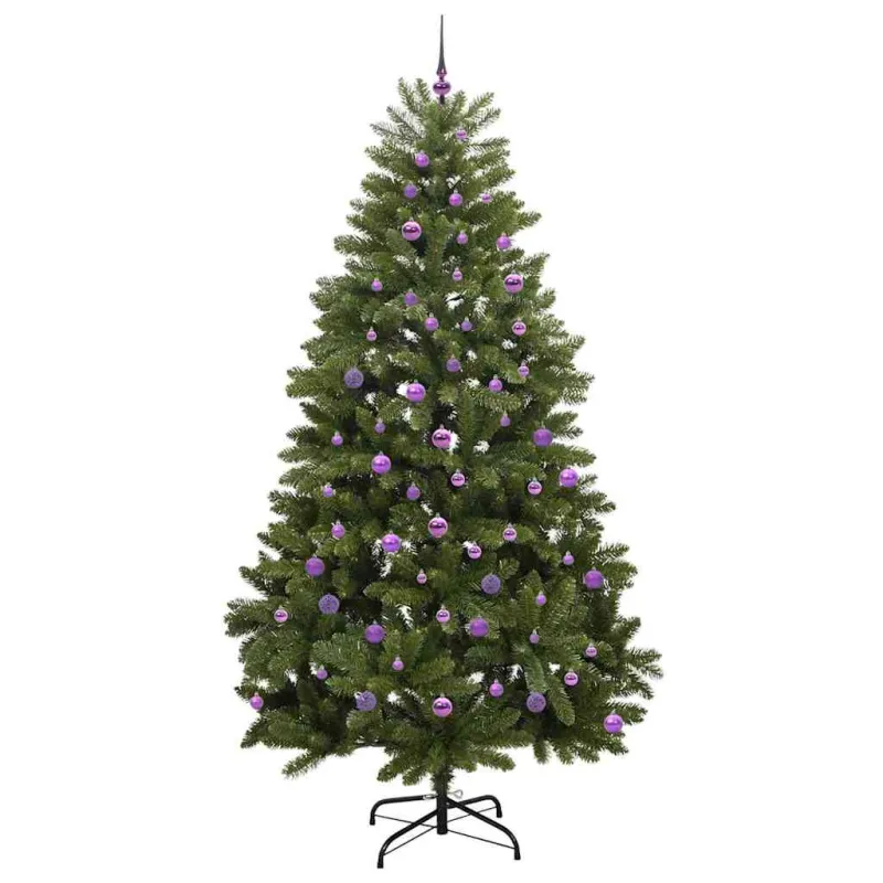 Dirbtinė Kalėdų eglutė su 300 LED Žalia 240 cm PVC ir metalas