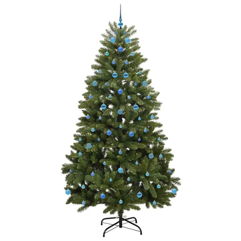 Dirbtinė Kalėdų eglutė su 300 LED Žalia 240 cm PVC ir metalas