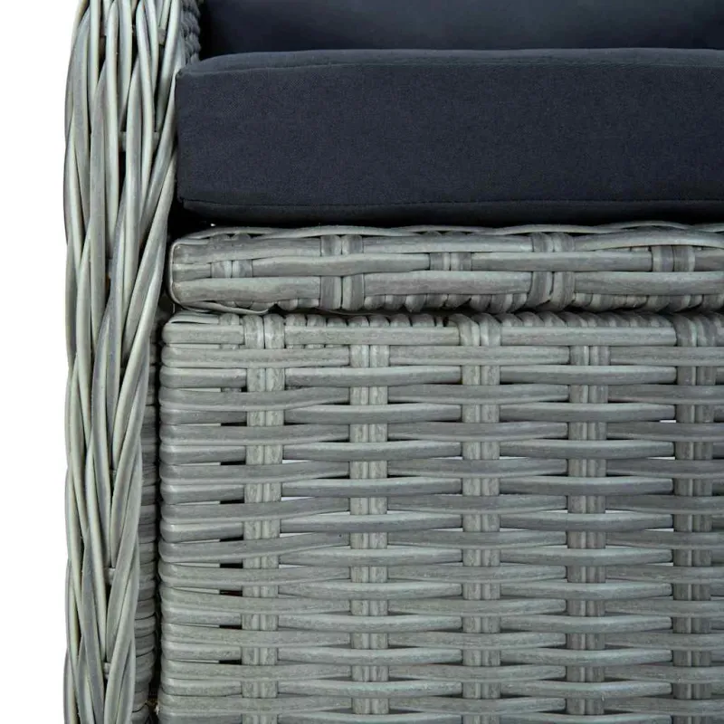 Sodo ruokailuryhmä, 9 osaa, vaaleanharmaa