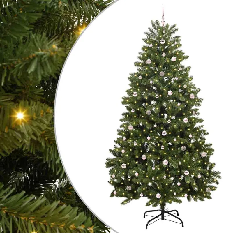 Dirbtinė Kalėdų eglutė su 300 LED Žalia 270 cm PVC ir metalas