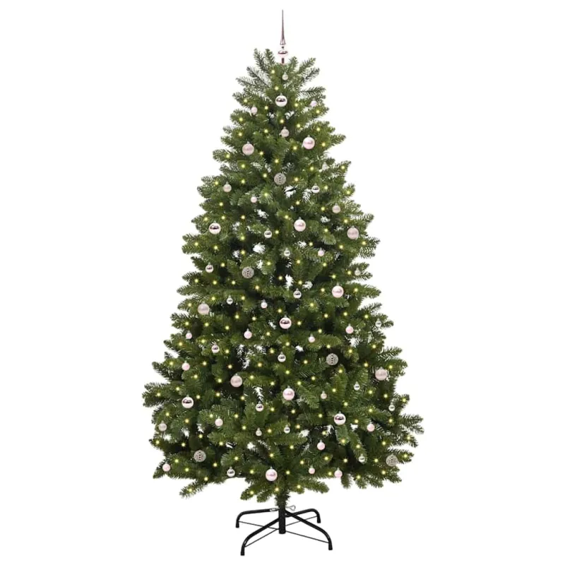 Dirbtinė Kalėdų eglutė su 300 LED Žalia 270 cm PVC ir metalas