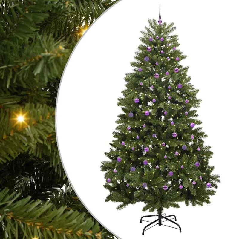 Dirbtinė Kalėdų eglutė su 300 LED Žalia 270 cm PVC ir metalas