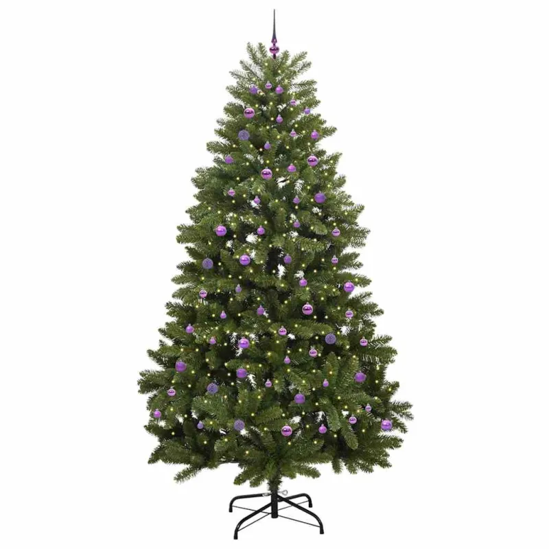 Dirbtinė Kalėdų eglutė su 300 LED Žalia 270 cm PVC ir metalas