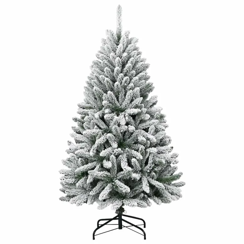 Dirbtinė Kalėdų eglutė Žalia ir balta 120 cm PVC ir metalas