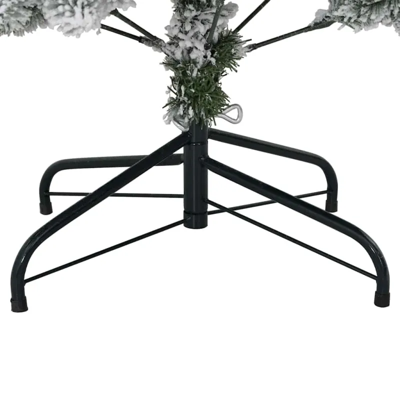 Dirbtinė Kalėdų eglutė Žalia ir balta 120 cm PVC ir metalas