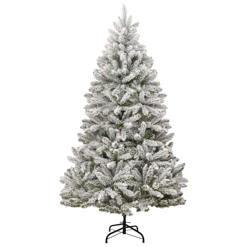 Dirbtinė Kalėdų eglutė Žalia ir balta 240 cm PVC ir metalas