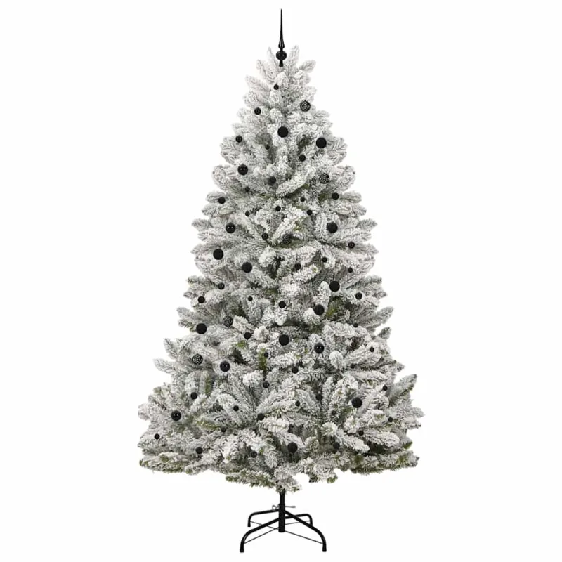 Dirbtinė Kalėdų eglutė Žalia ir balta 300 cm PVC ir metalas