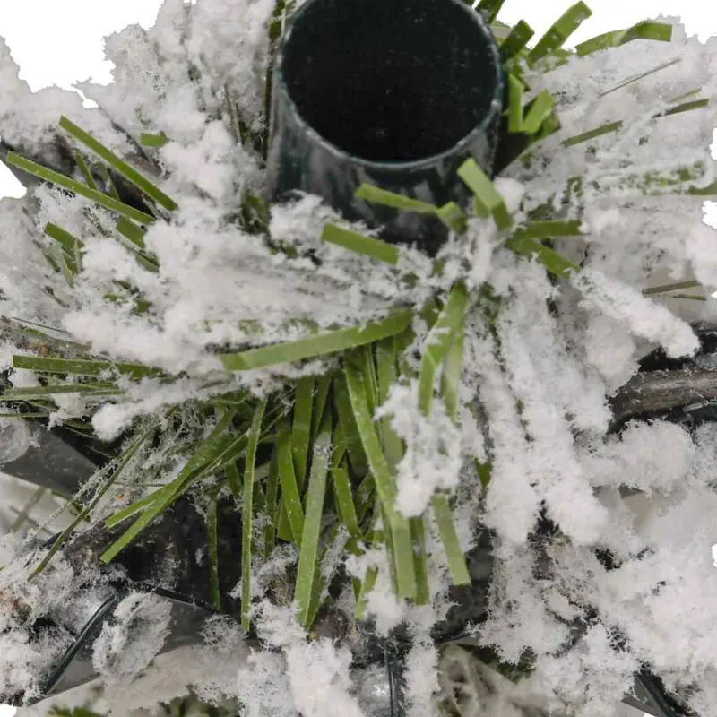 Dirbtinė Kalėdų eglutė Žalia ir balta 300 cm PVC ir metalas