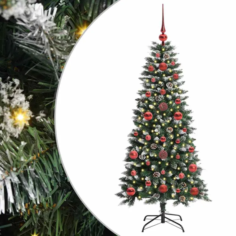 Dirbtinė Kalėdų eglutė Žalia 120 cm PVC, plastikas ir plienas