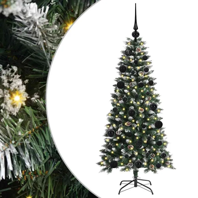 Dirbtinė Kalėdų eglutė Žalia 120 cm PVC, plastikas ir plienas
