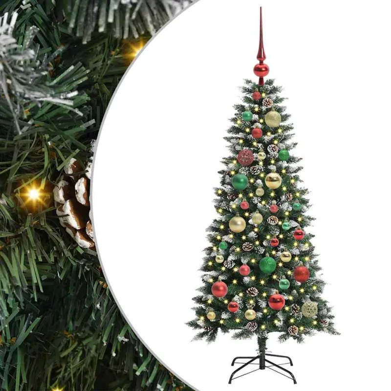 Dirbtinė Kalėdų eglutė Žalia 120 cm PVC, plastikas ir plienas