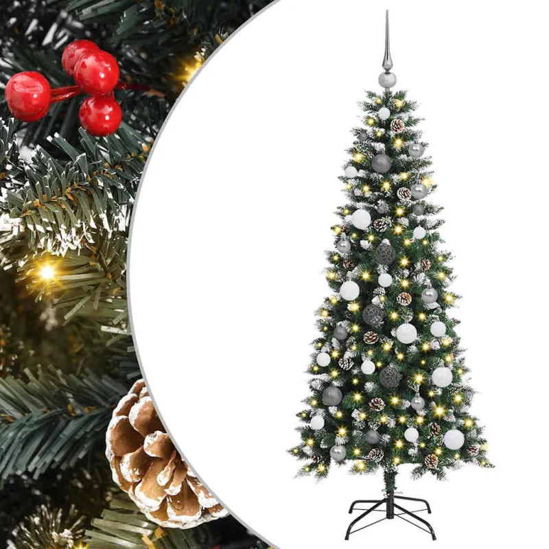 Dirbtinė Kalėdų eglutė Žalia 150 cm PVC, plastikas ir plienas