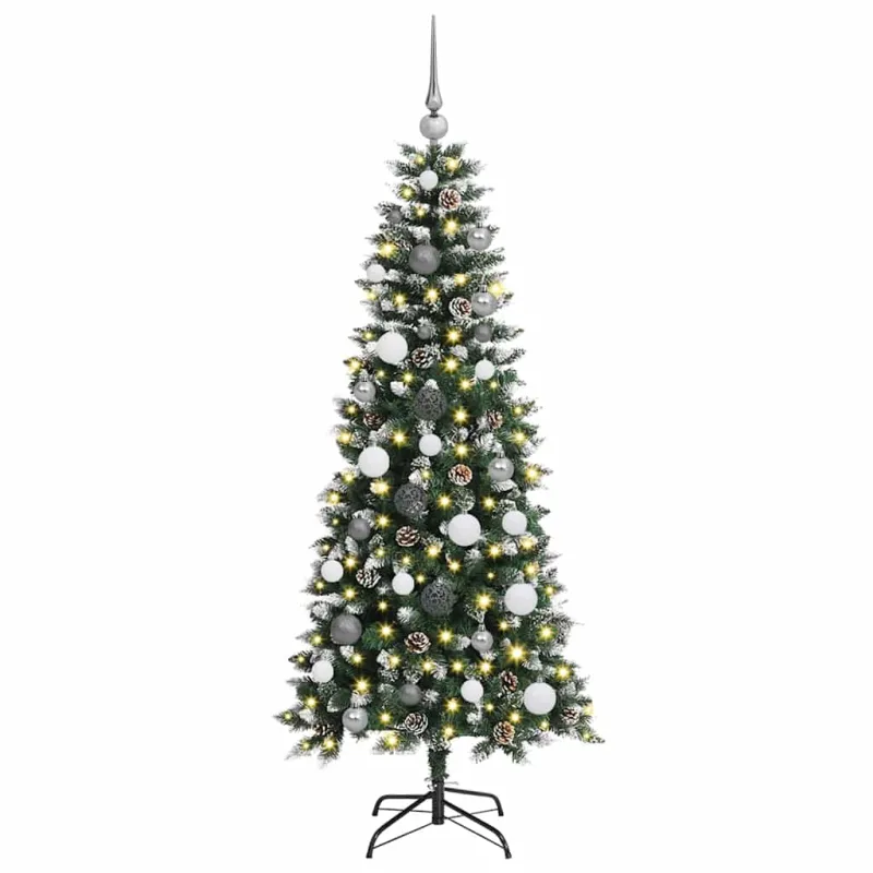 Dirbtinė Kalėdų eglutė Žalia 150 cm PVC, plastikas ir plienas