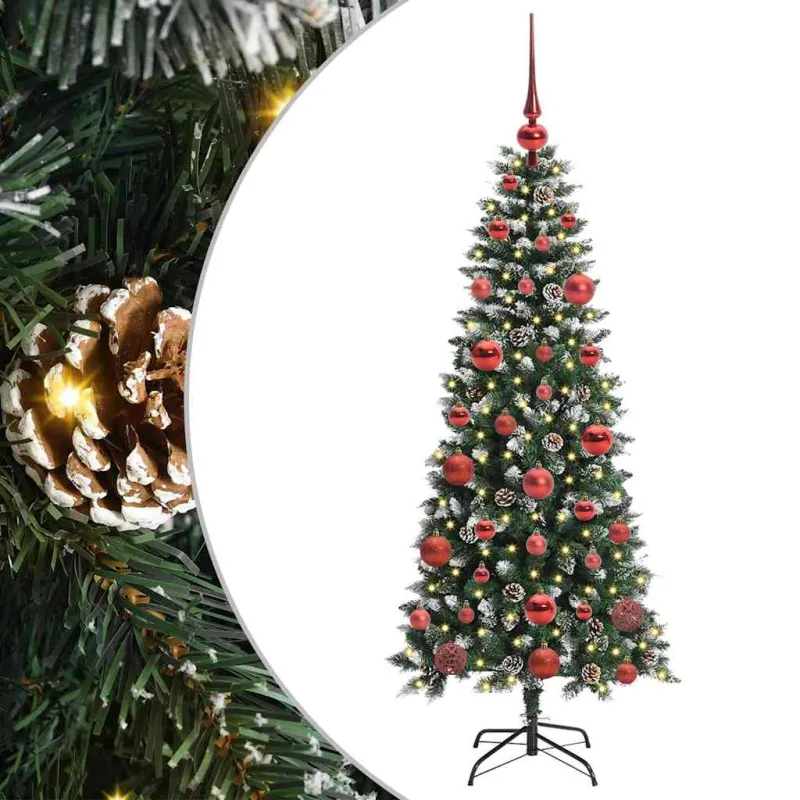 Dirbtinė Kalėdų eglutė Žalia 150 cm PVC, plastikas ir plienas
