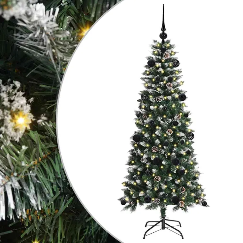 Dirbtinė Kalėdų eglutė Žalia 150 cm PVC, plastikas ir plienas