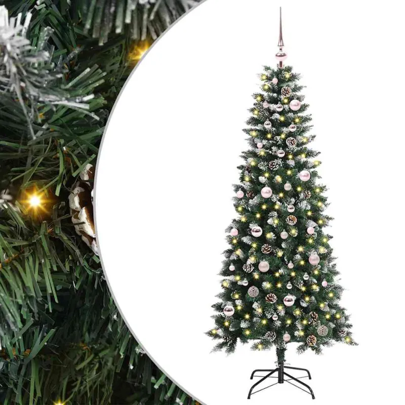 Dirbtinė Kalėdų eglutė Žalia 150 cm PVC, plastikas ir plienas