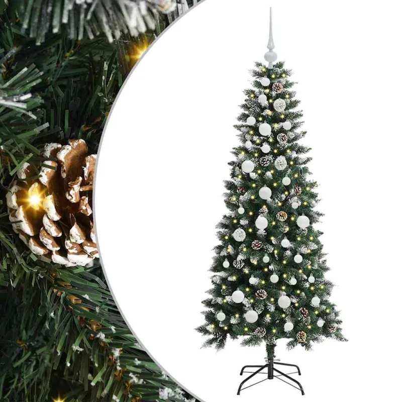 Dirbtinė Kalėdų eglutė Žalia 150 cm PVC, plastikas ir plienas