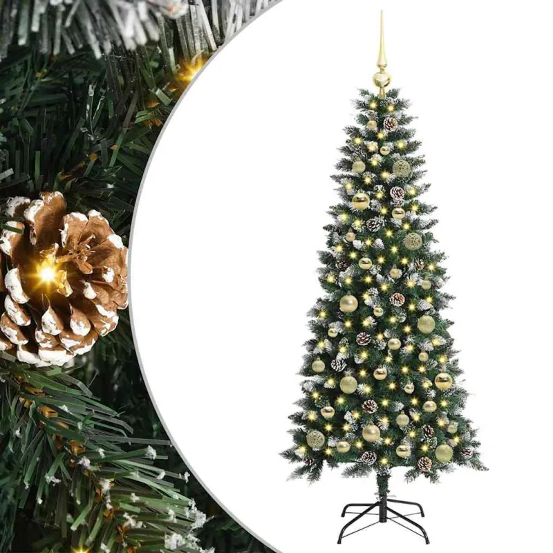 Dirbtinė Kalėdų eglutė Žalia 150 cm PVC, plastikas ir plienas