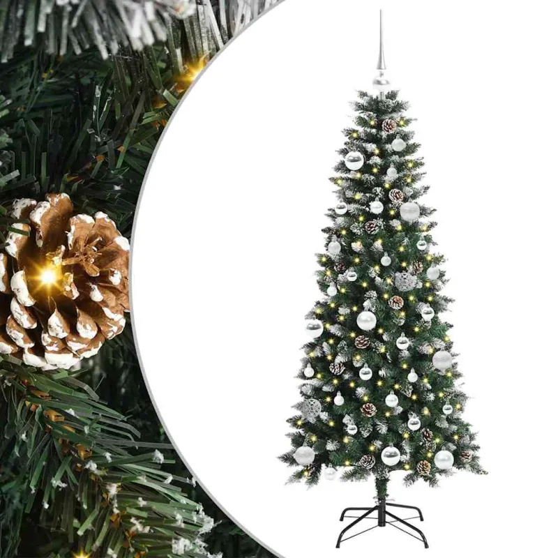 Dirbtinė Kalėdų eglutė Žalia 150 cm PVC, plastikas ir plienas
