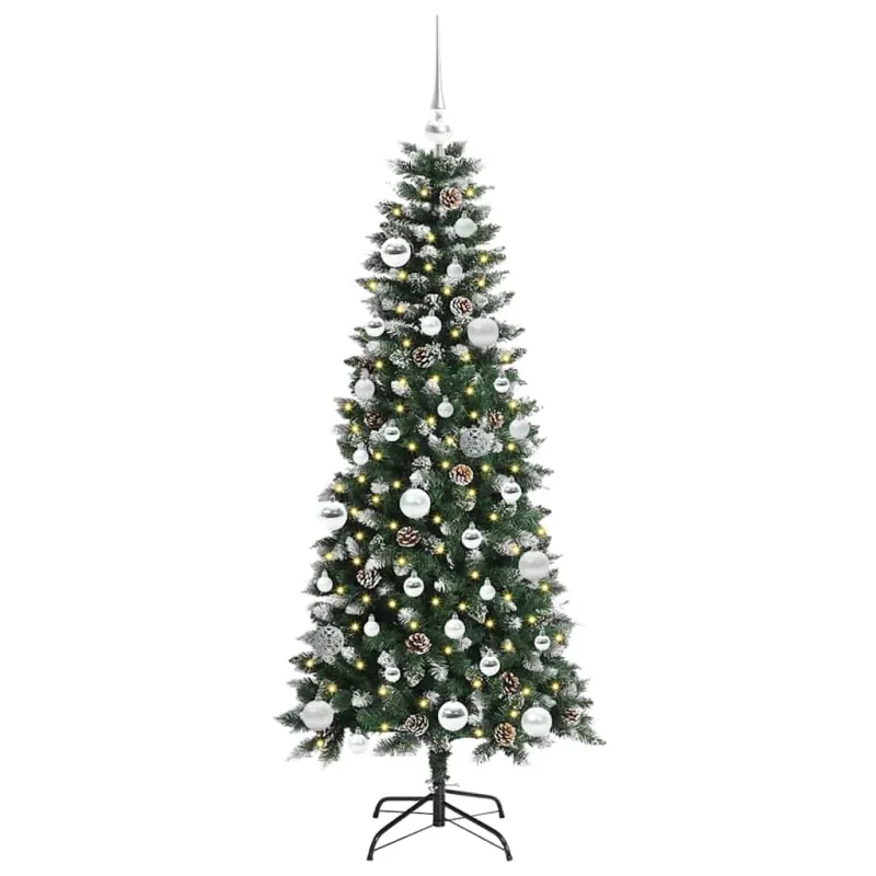 Dirbtinė Kalėdų eglutė Žalia 150 cm PVC, plastikas ir plienas
