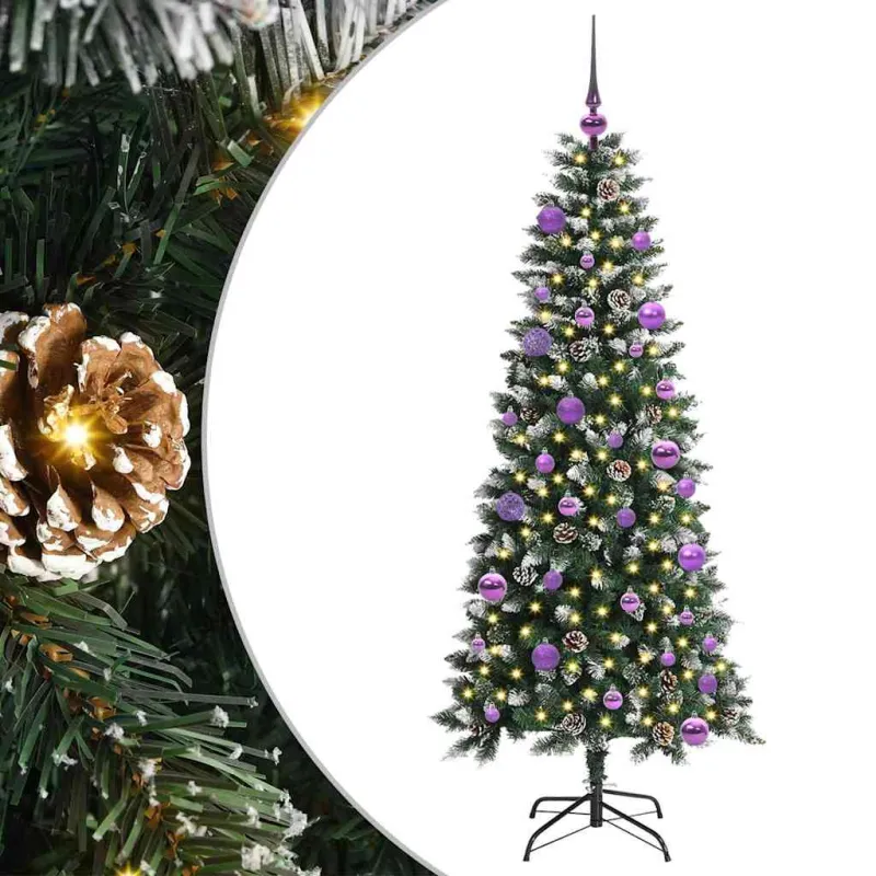 Dirbtinė Kalėdų eglutė Žalia 150 cm PVC, plastikas ir plienas