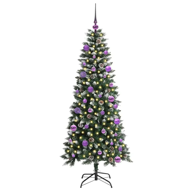 Dirbtinė Kalėdų eglutė Žalia 150 cm PVC, plastikas ir plienas