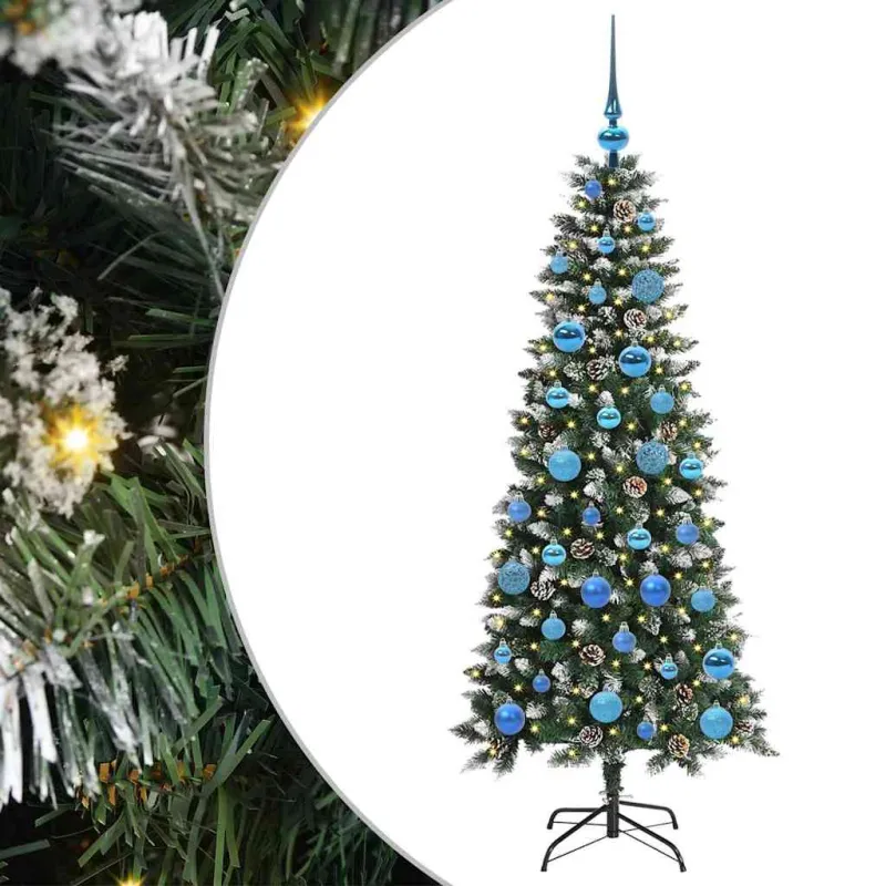 Dirbtinė Kalėdų eglutė Žalia 150 cm PVC, plastikas ir plienas