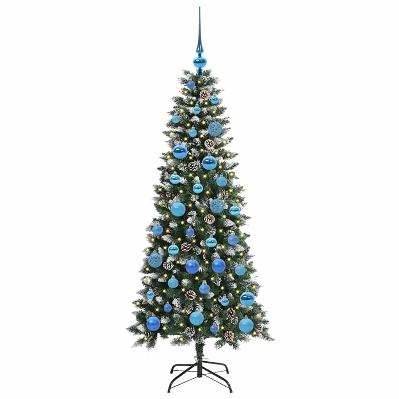 Dirbtinė Kalėdų eglutė Žalia 150 cm PVC, plastikas ir plienas
