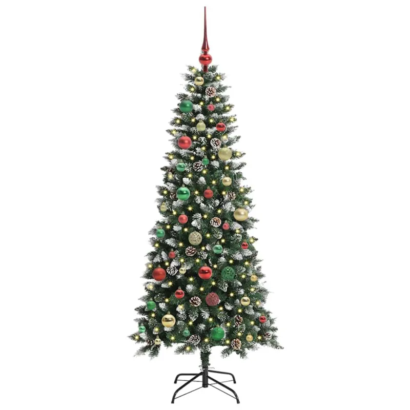 Dirbtinė Kalėdų eglutė Žalia 150 cm PVC, plastikas ir plienas