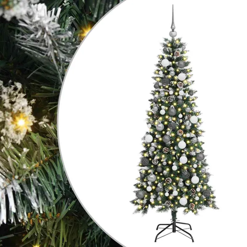 Dirbtinė Kalėdų eglutė Žalia 180 cm PVC, plastikas ir plienas