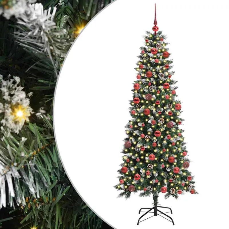 Dirbtinė Kalėdų eglutė Žalia 180 cm PVC, plastikas ir plienas