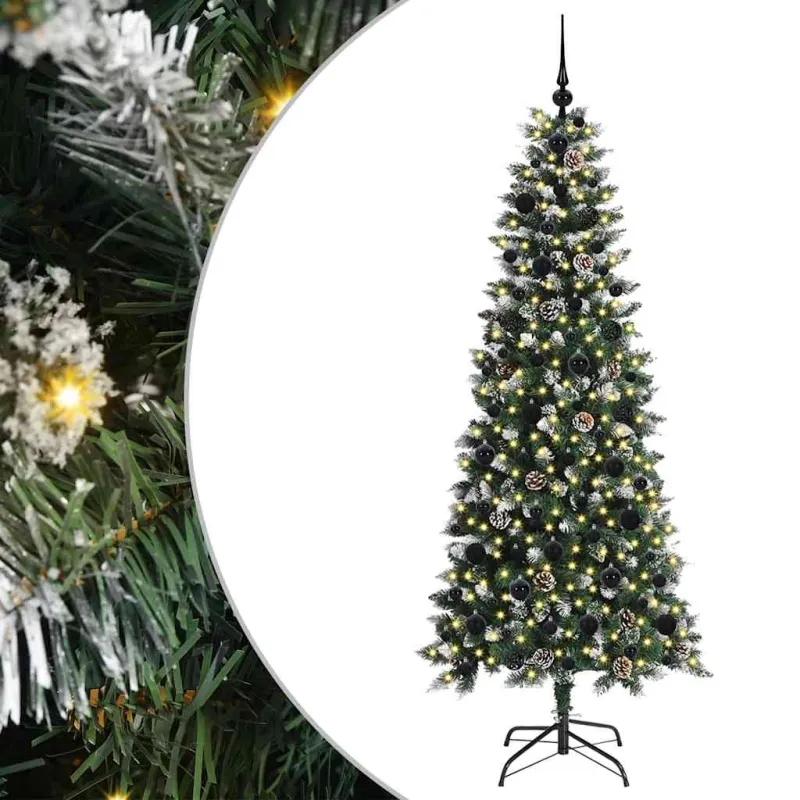 Dirbtinė Kalėdų eglutė Žalia 180 cm PVC, plastikas ir plienas