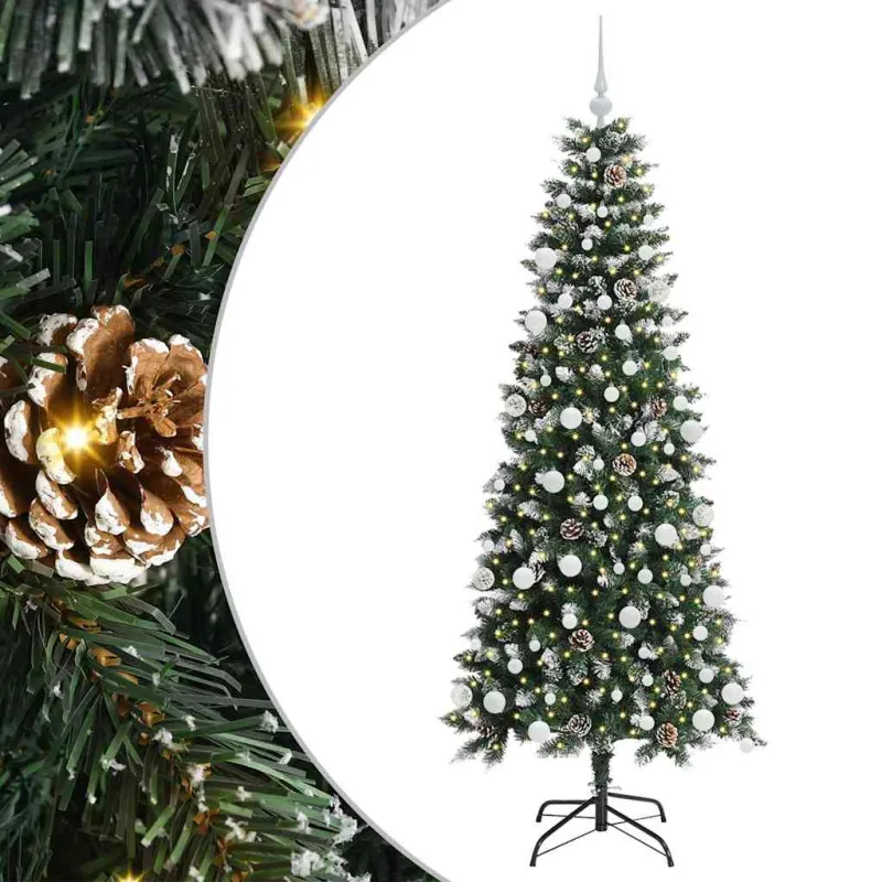 Dirbtinė Kalėdų eglutė Žalia 180 cm PVC, plastikas ir plienas