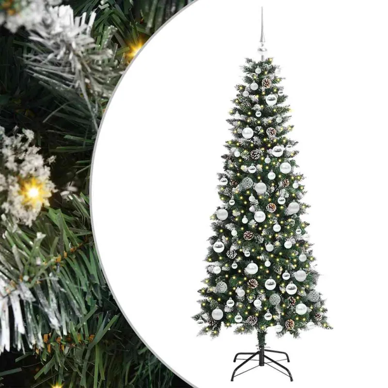 Dirbtinė Kalėdų eglutė Žalia 180 cm PVC, plastikas ir plienas