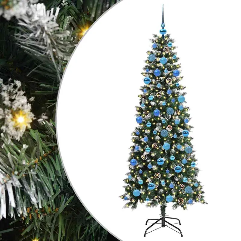 Dirbtinė Kalėdų eglutė Žalia 180 cm PVC, plastikas ir plienas