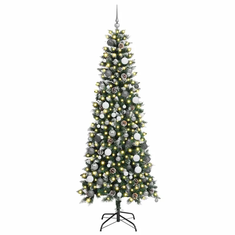 Dirbtinė Kalėdų eglutė Žalia 210 cm PVC, plastikas ir plienas