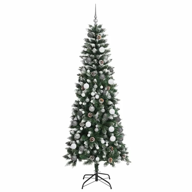 Dirbtinė Kalėdų eglutė Žalia 210 cm PVC, plastikas ir plienas