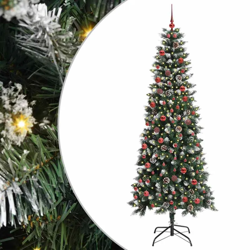 Dirbtinė Kalėdų eglutė Žalia 210 cm PVC, plastikas ir plienas