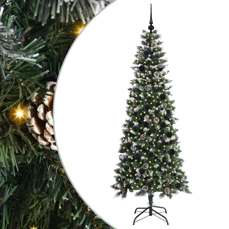 Dirbtinė Kalėdų eglutė Žalia 210 cm PVC, plastikas ir plienas