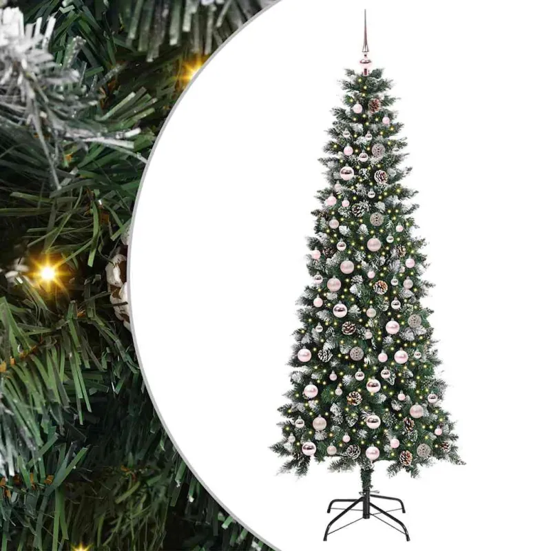 Dirbtinė Kalėdų eglutė Žalia 210 cm PVC, plastikas ir plienas