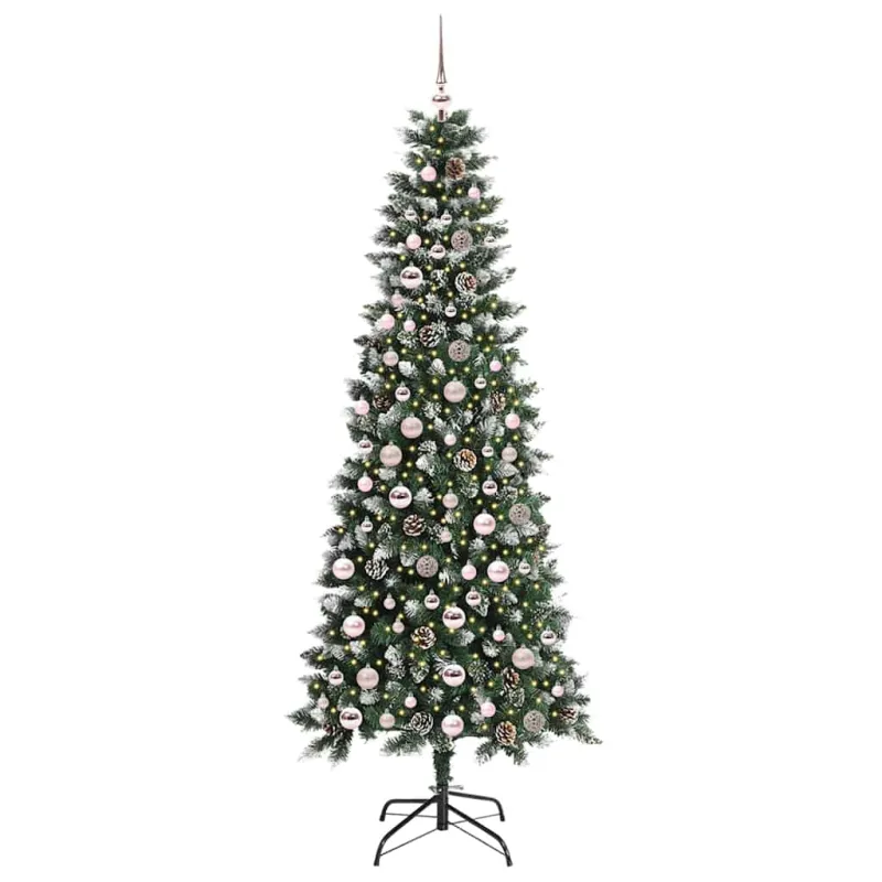 Dirbtinė Kalėdų eglutė Žalia 210 cm PVC, plastikas ir plienas