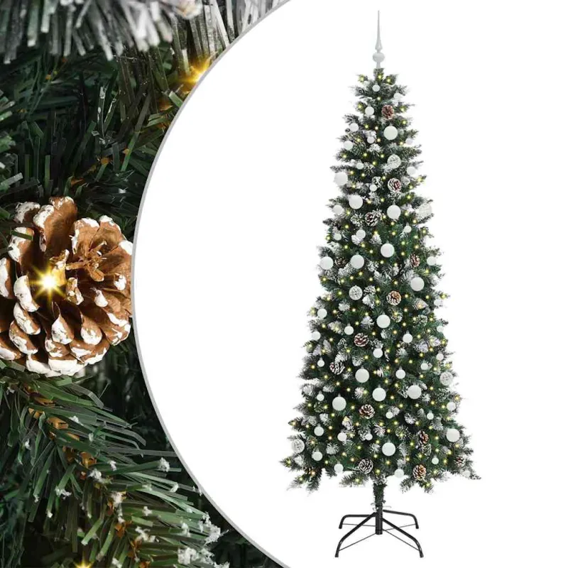 Dirbtinė Kalėdų eglutė Žalia 210 cm PVC, plastikas ir plienas