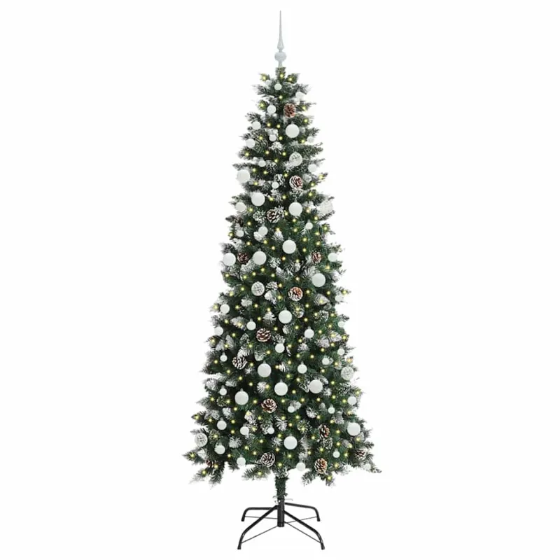 Dirbtinė Kalėdų eglutė Žalia 210 cm PVC, plastikas ir plienas